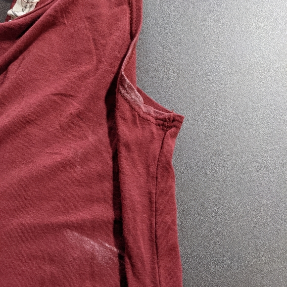 Red Flowy Mini Dress - Picture 3 of 4